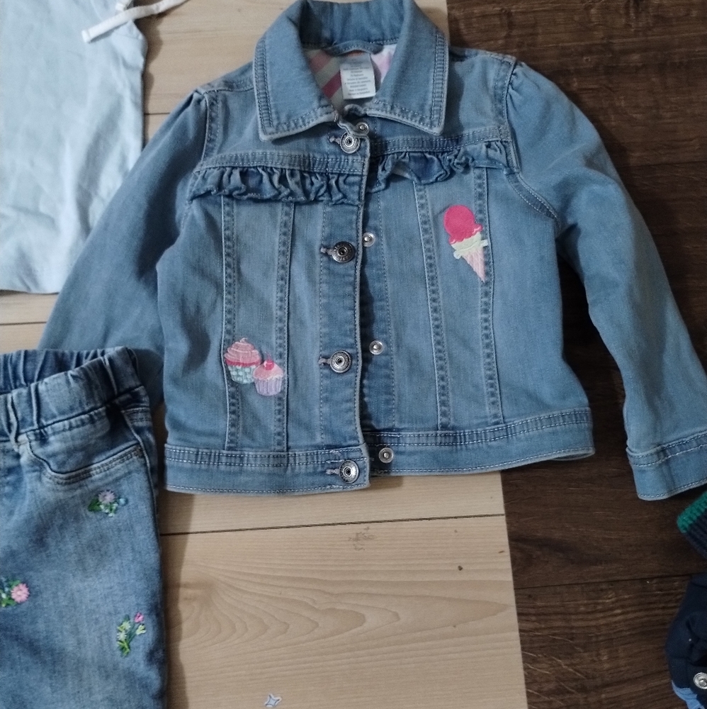 Gymboree jacket, gap pant, Tommy shirt 3 pc set